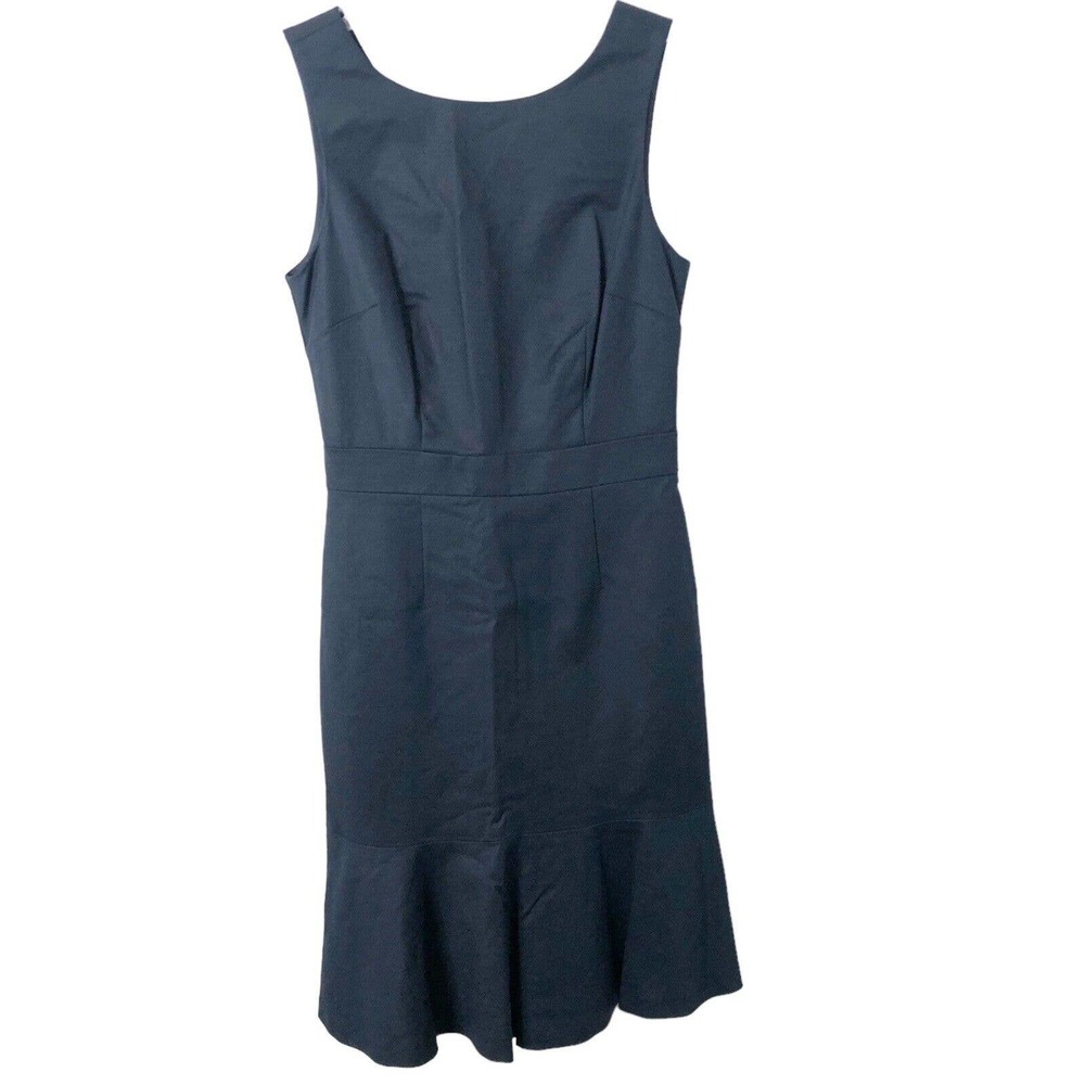 Banana Republic NWT Women's Sleeveless Sleek Flounce Dress in True Navy Size 0